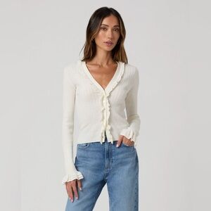 PAIGE Demetra Cardigan - Antique White